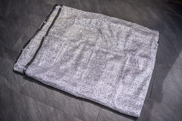 Stříbrná stínící plachta  3x4 m